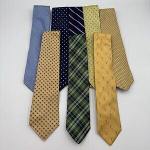 Tommy Hilfiger 100% Silk Assorted Pattern Eight-Tie Bundle Made In USA